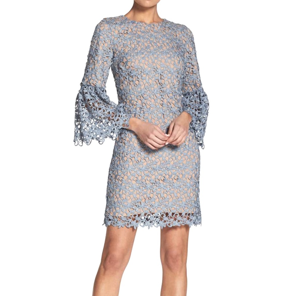 NEW Dress the Population Paige Crochet Shift Dress